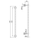 Herzbach DEEP Badetuchhalter 600 mm