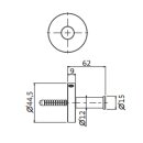 Herzbach DEEP Handtuchhaken 62 mm