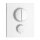 Herzbach DEEP White Unterputz Thermostat PUSH square für 2 Verbraucher