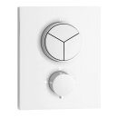 Herzbach DEEP White Unterputz Thermostat PUSH square für 3 Verbraucher