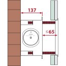 Haas Kunststoff-Wandeinbaukasten groß mit...