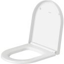 Duravit WC-Sitz ME by Starck Compact mit Absenkautom.,Scharniere edelstahl,weiss