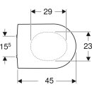 Geberit WC-Sitz iCon Scharn. verchromt Absenkautomatik weiß