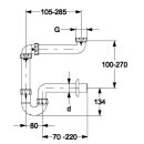 Haas PP-Möbel-Raumsparsiphon DN40 1¼"...