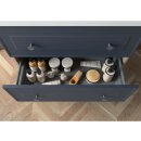 Waschtischunterschrank Renoir 600 Night Blue mit 2 Schubladen wandhängend