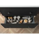 Waschtischunterschrank Renoir 800 Black Velvet mit 2...