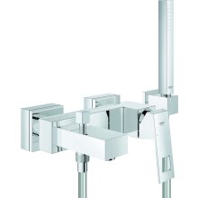 Grohe Wannen-Hebelmischer Eurocube Wandmontage mit Brausegarnitur VC