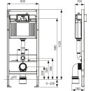 TECE Base WC-Modul BH 1120mm m Zweimengen Betät. von...