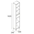 Salgar INFINITY Hochschrank 300/240 Eternity Eiche Badmöbel SP