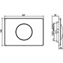 Sanit Betätigungsplatte S 704, Edelstahl mit...