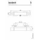 Herzbach CEO Thermostat-Brausebatterie Aufputz soft,...