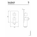 Herzbach CEO Thermostat Farbset für 1 Verbraucher, chrom