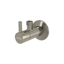 alcadrain Eckventil mit einem Filter 1/2"×3/8", NICKEL-Matt gebürstet