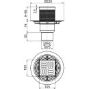 AlcaDrain APV2321 Bodenablauf mit Edelstahl Rost 105 x 105