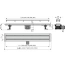 AlcaDrain APZ13 DOUBLE Duschrinne mit doppelseitigem Rost...