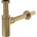 AlcaDrain Design Siphon 1 1/4" rund, Ganzmetall Gold...