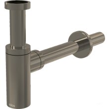 AlcaDrain Design Siphon 1 1/4" rund, Ganzmetall Nickel matt gebürstet