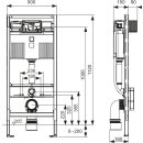 TECE profil WC-Modul mit Uni-Spülkasten, BH 1120mm,...