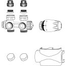 IMI Heimeier Multilux 4 Set Zweirohr weiß RAL 9016