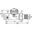 IMI Heimeier V-exakt II Thermostatventil-UT Rotguss...