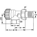 IMI Heimeier Thermostatventil-UT V-exakt II umgek. Flussrichtung Eck/Axialform 3/8