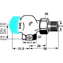 IMI Heimeier Thermostatventil-Unterteil RG vern. Axial m....