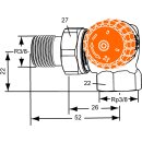 IMI Heimeier Thermostatventil-UT Eclipse Winkeleck, rechts DN10