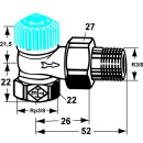 IMI Heimeier Thermostatventil-Unterteil RG vern. Eckf. m....