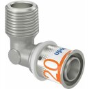 Uponor Winkelnippel S-Press PLUS aus Messing, verzinnt...