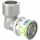 Uponor Winkelnippel S-Press PLUS aus Messing, verzinnt...