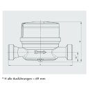 Elektronischer Wohnungswasserzähler Qn 1,5 -...