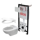 alcadrain WC 5 in 1 Set  inklusive Betätigungsplatte und Vorwandelement