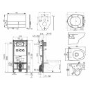 alcadrain WC 5 in 1 Set  inklusive Betätigungsplatte und Vorwandelement