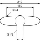 Mora Cera W5 Dusch-Einhebelmischer