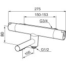 Mora REXX T5 Wannenfüll- und Duschthermostat