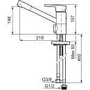 Mora MMIX K2 Spültisch-Einhebelmischer m....