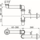 alcadrain Raumsparsiphon DN40