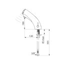 Elektronische Mischbatterie TEMPOMATIC MIX 3 Delabie Mischhebel Standart