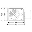 Kessel Kellerablauf Drehfix DN 100, Rost schwarz, Typ 5