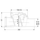 Kessel Kellerablauf Drehfix DN 100, Rost schwarz, Typ 5