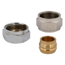 Klemmverschraubung 15 mm 3/4" Überwurf Schlösser