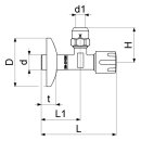 Schlösser DVGW 3/8" x 10  Eckventil nicht...