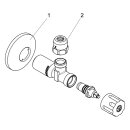 Schlösser DVGW 3/8" x 10  Eckventil nicht selbstdichtend DN10