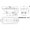 Saniform Plus Einbauwanne 1600x750mm weiß Kaldewei