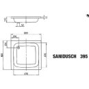 Kaldewei Sanidusch Brausewanne 800x800x140mm weiß