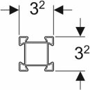 Geberit GIS Profil Stahl verzinkt, Länge 5 m