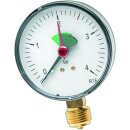 Watts Heizungsmanometer Anschluss unten d= 63mm, 3/8 , 0...