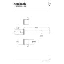 Herzbach DESIGN iX Waschtisch-Wandbrückenbatterie...