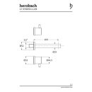 Herzbach DESIGN iX Waschtisch-Wandbrückenbatterie Farbset 160mm