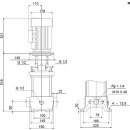 Grundfos Vertikale Kreiselpumpe CR5-8 A-A-A-E-HQQE 400V...